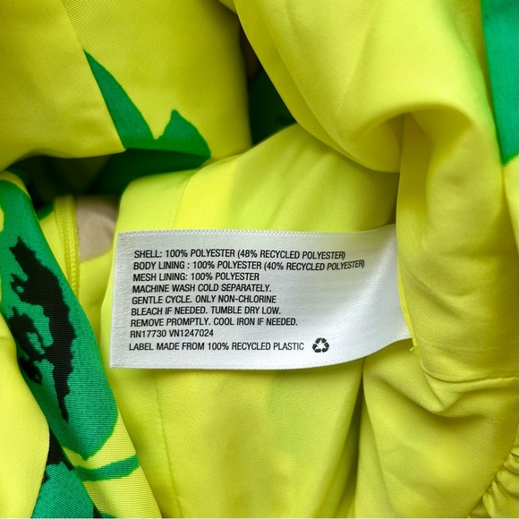 Christopher John Roberts Yellow Floral Long Sleeve Mini Dress Blogger Fave 6 NWT - Picture 14 of 16